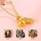 China Gold (China Gold) Gute Dinge Anhänger Frauen Gold Erdnuss Persimmon Halskette Klemmen Geburtstagsgeschenk für Freundin