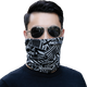 
KAROND men's scarf anti-neck cover spring and autumn summer warm scarf outdoor riding thin neck cover hat dual purpose [black snowflake]