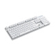 Rapoo V500PRO Mechanical Keyboard Wired Wireless Bluetooth Multi-Template Home Office E-Sports Games 104 Keys No Conflict V500PRO Dual-Template [White. Black Axis]