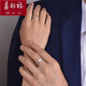 Dear Fushuang 11Pt950 platinum ring for men, plain ring, matte brushed silk, simple couple ring with custom engraving, No. 17 - about 10.19 grams (labor cost 339 yuan after discount) Platinum Pt950 supports re-inspection and inspection