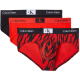 Calvin Klein Holiday Birthday Gift CK Calvin Crane Men's Simple 3 Pack Briefs NB3527A Black Ub1 S