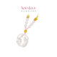Soinlove Koi Piscis Pants Collar de perla blanca dorada VR1479 [Miembro exclusivo] Regalo de cumpleaños Piscis White Pants VR1479 La longitud total de la cadena es de aproximadamente 70 cm