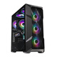 CoolerMaster TD500MESHV2 black EATX computer mid-tower chassis, punched front panel/steel glass side panel/dual 360 water cooling positions/with 3ARGB fans