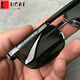 LUCALY sunglasses for driving, tempered glass lens sunglasses for men, drivers, square eyes, driving, fishing glasses, women's sunglasses, men's fashion, gold frame tea pieces (high-definition tempered glass) + mirror case, mirror bag, mirror cloth