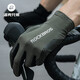 ROCKBROS Cycling Gloves Full Finger Road Cycling Gloves Long Finger Touch Screen Thin Breathable Men and Women Spring, Summer and Autumn Long Finger Black Green XL