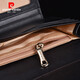 Pier Cardin brand women's handbags real cowhide fashion clutch bags top layer cowhide hand grab bag women's wallet multiple cards women's ticket clips brown fashion