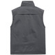 Walking Dragon Men's Velvet Vest Casual Reversible Vest Fishing Photography Vest 1806 Khaki Velvet L (125Jin Jin is equal to 0.5kg -140Jin Jin is equal to 0.5kg)