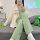 OULUXI Couleur solide en tissu ridé de coton Vêtements de confinement printemps et automne Pyjamas enceintes en été en été respirant absorbant la transpiration et code d'allaitement post-partum axxe724 Code xl de nœud concentrique (recommandé 115-135jin [Jin est égal à 0,5 kg]))