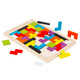 
Jigsaw puzzle children use hands-on brain intelligence early education tangram teaching aids elementary school students use intelligence digital toys Tetris logarithmic board building blocks Colorful Tetris