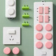 Low price children's anti-shock socket protective cover baby safety plug socket strip jack protective cover random two holes and three holes 5 pieces each color random