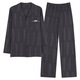 Modal Pyjamas Männer 100% reine Baumwollfeder und Herbst langärmelte Strickjacke Lose Lose große einfache lässige Herrenkleidung für Männer 06m3882 xl
