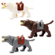 Bausteine, Tierhalterung, Wolf, Haifik