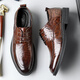 Cartelo British Hand-Hand Head Saper Whide Hombres Menores Hombres de cuero para hombres Choices de cuero para hombres Color 9735 Brown 43