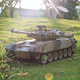 DWI Fernbedienung kontrollierter Panzerauto kann Crawler-Waffen-firmenfeuer ferngesteuertes Auto Kinderspielzeug 6-10 Jahre gegen 28 cm [aggressiver Tank + rotierender Turm] Gelb [große Kapazität Doppelladung] Einmalige elektrische Akkulaufzeit von 2 Stunden