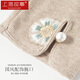 Story de Shanghai Guantes de la mujer Guantes de la primavera y el verano de los guentes delgados de verano Tendencia nacional Retro bordado Guante de pantalla táctil Beige