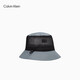 Calvin KleinJeans men and women simple ck mesh splicing adjustment drawstring outdoor fisherman hat gift K510466 PN6-Black and gray splicing One size OS