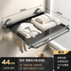 Jingga bathroom suction cup retractable bath towel rack towel rack bathroom clothes artifact toilet punch-free towel rack main picture gun gray 44cm with rod-suction cup hair c