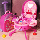 Yunya Children's Simulation Dreshing Table Princess Princess Table Table Tyt Touet Birthday Gift 3-6 ANS 4 ROSK DRAVER BOX