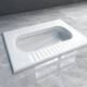 Ronglan squat toilet set household ceramic toilet squat pit with flush tank squat toilet bathroom toilet toilet squat toilet A model with S curve anti-odor front drainage + water tank