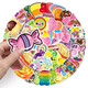 50 pegatinas de cuentas de mano de estado de ánimo de dulces Decoración Patrón pequeño para niñas Heart Water Cup Photo Álbum de fotos Guitar Auriculares Diario Tableta de la maleta Material de bricolaje Decoración creativa impermeable [50 imágenes no se repiten] Candy-693 5-8 cm