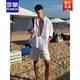 ROMON white Henry collar linen shirt men's summer and autumn old money style high-end sun protection shirt casual vacation style jacket black upgrade 90 buyers choose M 105120Jin Jin equals 0.5 kg