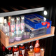 PULADI Frequency Converter Double Door Red Wine Cabinet Constant Temperature Double Door Double Temperature Wine Cabinet Home Living Room Refrigerator Office Tea Villa Liquor Beverage Commercial Fresh-keeping Display Cabinet Embedded Ultra-Thin Frequency Converter Double Door (Arch) - 1.78 Meters - Wine Cabinet Ice Bar Style 490L
