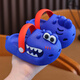 Gesufan children's slippers summer new small dinosaur cartoon non-slip soft bottom children's indoor home boys' children's slippers green 26/27 inner length 17 suitable for feet 16 cm long