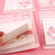 
Ins cute pink Melody post-it notes n times can tear student post-it notes paper message note self-adhesive cartoon female 12222 plaid jade gui dog - 2 each of 4 models can stick 60 post-it notes/book