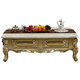 
Royal Louis European solid wood marble coffee table, rectangular four-pull champagne-colored tea table TV cabinet combination 1.8*1.8 meters with artificial stone [actual price 13780]