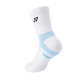 YONEX badminton socks sweat-absorbent breathable towel bottom thickened 145234BCR white and blue 2 pairs