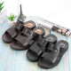 Huili Shanghai Huili Sandalen Herren Sommer einfache Nicht-Schlupf-Kee-resistente tägliche Arbeit Freizeit zwei-Wear Strandsandalen Huili 3888 Brown 41