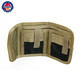 Combat2000 Outdoor Nylon Wallet C Pass Double C FBI ID-Beutel Multifunktionaler Verschleiß-resistenter Wolfbraun