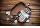 Cow raiser handmade retro head layer Crazy Horse Cowhide key bag Men's genuine leather simple zipper bag Mini waist padlock bag Dark brown - Crazy Horse Cowhide [single bag]