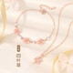 念芙两件套四叶草项链手链吊坠锁骨链三八节女生节礼盒装生日礼物 手链项链套装【礼盒装】