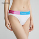 Calvin Klein Sous-vêtements [Rainbow Modern Gravity Belt] Women's CK Colorful Bikini Paleties Femmes Qf7256Ad 100-MOONlight White XS