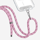 CASETIFY straps basic mobile phone accessories woven rope mobile phone strap/8mm crossbody strap/double buckle portable strap suitable for all iPhone series 8mm pink