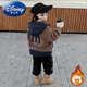 Disney Boys Autumn and Winter Jackets Plus Velvet and Thickened New Fashionable Baby Hooded Tops Winter Polar Fleece Cotton Jackets Brown 150 Recommended Height 135-145cm