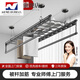 Lifting clothes drying rack balcony hand-crank double rod type clothes drying rod indoor household automatic folding quilt manual cooling clothes hanger mother and baby four rods - golden color 1.5m does not include clothes hanger + 8 crossbars [no installation]