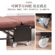 Ou Runzhe folding bed widened 75cm thickened sponge Multi-stage backrest adjustment triple folding single nap bed Coffee color