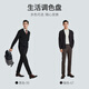 Jinlilai [including wool] new knitted cardigan jacket for autumn and winter men's lazy and relaxed fashion casual sweater Black-99 S (165)
