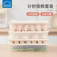 LOCK&LOCK refrigerator time-keeping dumpling storage box microwaveable food-grade egg box household dumplings and buns refrigeration box two-layer time-keeping egg box mint green 48 compartments