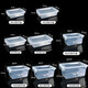 
Huilide commercial large capacity super large refrigerator fresh storage box food grade transparent rectangular plastic storage box with lid label 9928 length 52 width 37 height 24cm 26 liters with self-contained