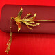 An Feng Blessing Bride Phoenix Hairpin Golden Tassel Ancient Style Xiuhe Hanfu Step Shake Hairpin Wedding Gift Golden Phoenix