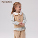 PawinPaw cartoon bear children's clothing autumn and winter baby girl's two-piece vest shirt sweet and popular Beige beige/35 90 cm