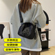 Bubu Monkey's New One-Shoulder Crossbody Body Women's Shell Bag College Student Canvas Bag Damen Oxford Stofftasche Schwarz