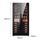 BAIKAILUN frequency conversion double-door red wine cabinet ultra-thin seamless embedded constant temperature wine cabinet villa light luxury liquor glass refrigerator office tea and wine display cabinet double-door fresh cabinet 2 meters丨seamless embedded丨single temperature丨French double door 127 bottles frequency conversion