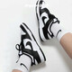 Nike (Nike) Herrenschuhe Dunk Low Retro Casual Shoes Low Top Panda Herren-Wear-resistente Freizeitschuhe Männer DD1391-100 Schwarz und Weißer Panda 42.5