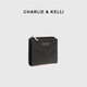Чарли / Келли Официальный веб-сайт CK Light Luxury Bag Men's Short Simple Simple Wallet Multi-Card Colel Clutch Black