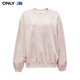 ONLY秋冬NBA联名款字母刺绣宽松卫衣女|12349S024 C15 粉色花纱SHADOW GRAY XS 155/76A