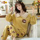 Duoxian Duoxuan Pyjamas Frühlings- und Herbst-Baumwollwäsche-Langarm-Internet-Prominente 2024 Neuer Herbst und Winter können draußen in Sommer-Hauskleidung O691C-Einzelgröße M-Code (geeignet für Gewicht 80-100 Jin [Jin gleich 0,5 kg]) getragen werden.